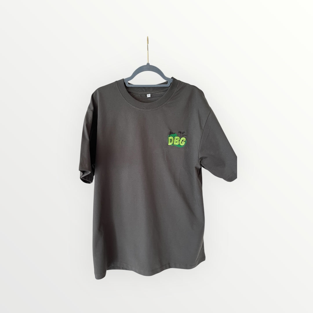 The Sports Tee- Grey Black